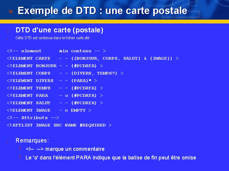 exemple de dtd