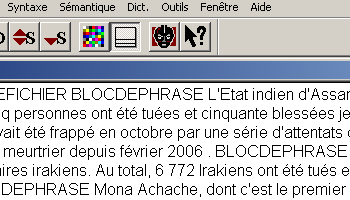 Logiciel Cordial - Fonction d'étiquetage morpho-syntaxique