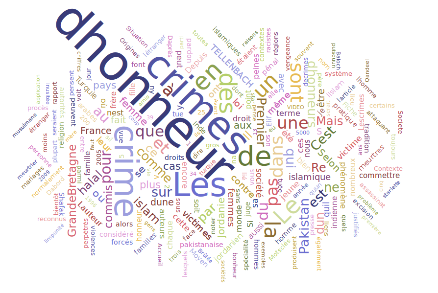 nuage de mots en français