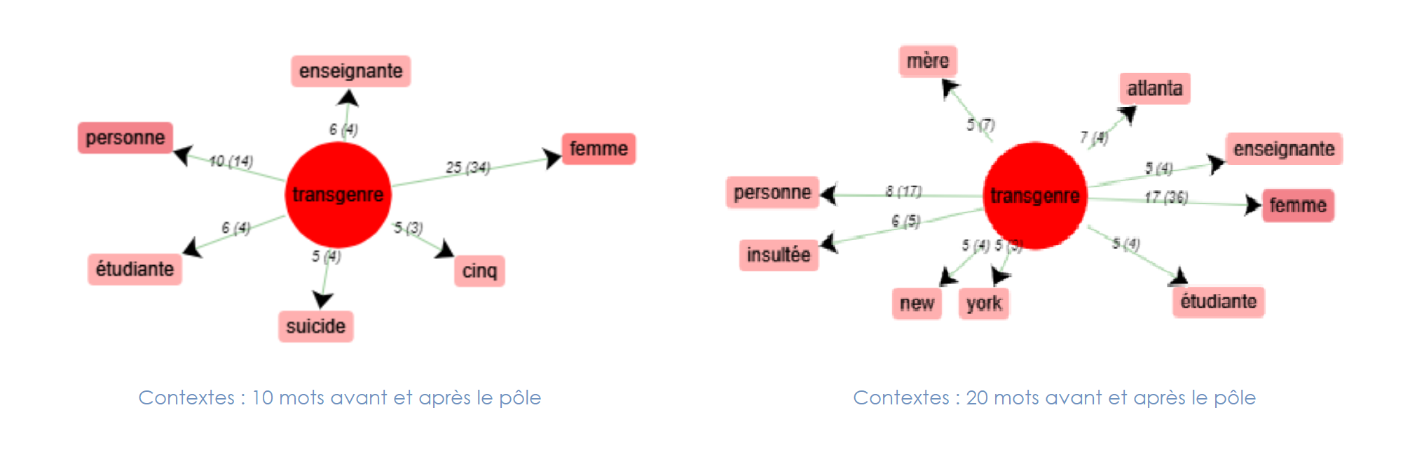 Cooccurrences de transgenre