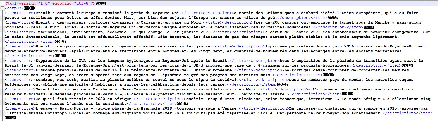 resultat BAO1 xml